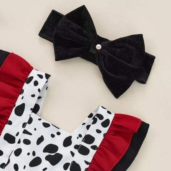 Black Dalmatian Romper main image 0
